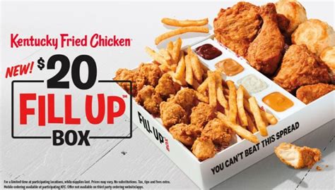 Get Directions. . Kfc fill up box 20